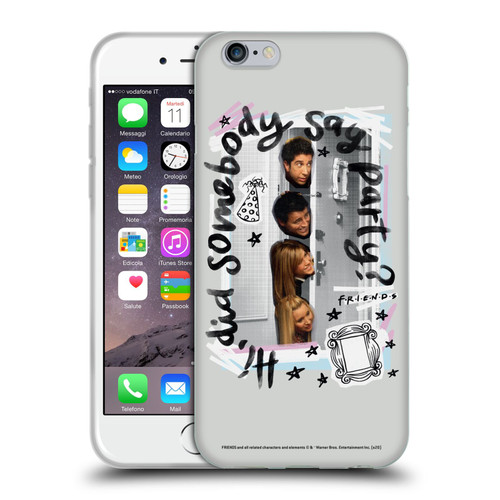 Friends TV Show Doodle Art Somebody Say Party Soft Gel Case for Apple iPhone 6 / iPhone 6s