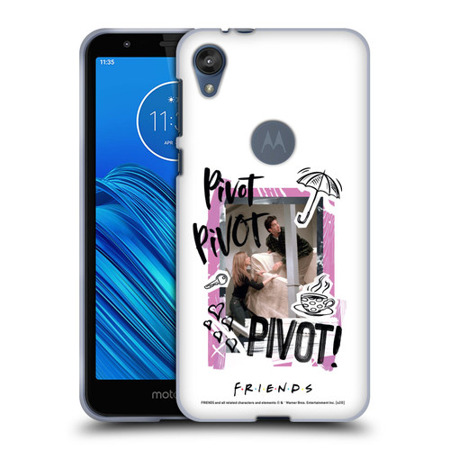 Friends TV Show Doodle Art Pivot Soft Gel Case for Motorola Moto E6