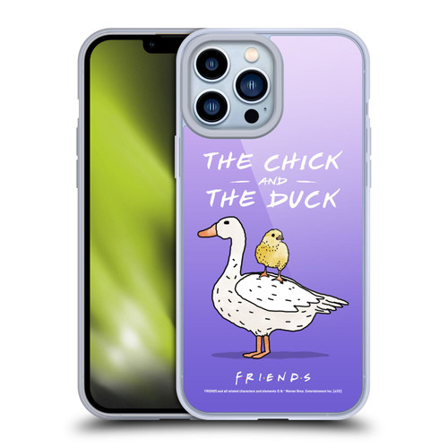 Friends TV Show Key Art Chick And Duck Soft Gel Case for Apple iPhone 13 Pro Max