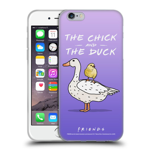 Friends TV Show Key Art Chick And Duck Soft Gel Case for Apple iPhone 6 / iPhone 6s