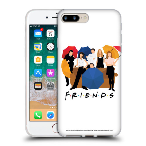 Friends TV Show Key Art Logo Opening Sequence Soft Gel Case for Apple iPhone 7 Plus / iPhone 8 Plus