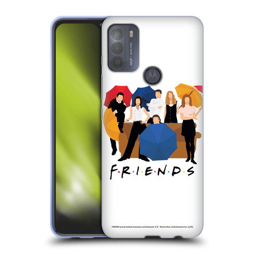 Friends TV Show Key Art Logo Opening Sequence Soft Gel Case for Motorola Moto G50