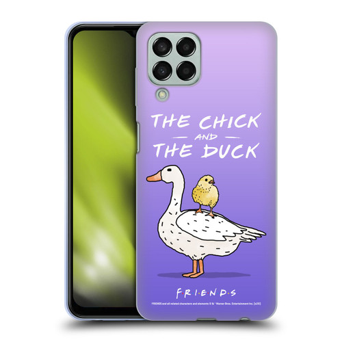 Friends TV Show Key Art Chick And Duck Soft Gel Case for Samsung Galaxy M33 (2022)