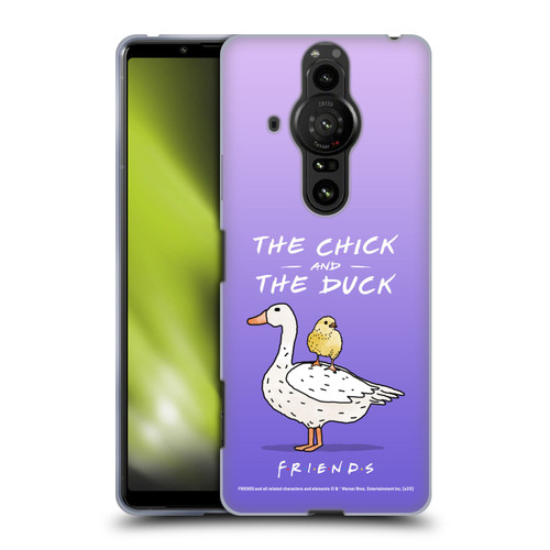 Friends TV Show Key Art Chick And Duck Soft Gel Case for Sony Xperia Pro-I