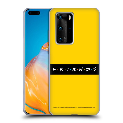 Friends TV Show Logos Pattern Soft Gel Case for Huawei P40 Pro / P40 Pro Plus 5G