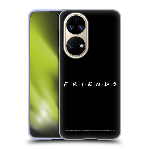 Friends TV Show Logos Black Soft Gel Case for Huawei P50