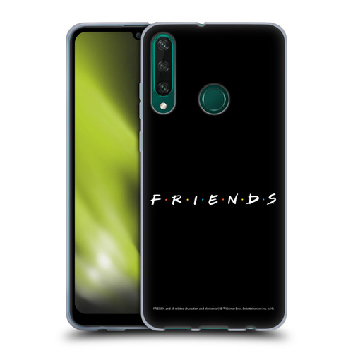 Friends TV Show Logos Black Soft Gel Case for Huawei Y6p