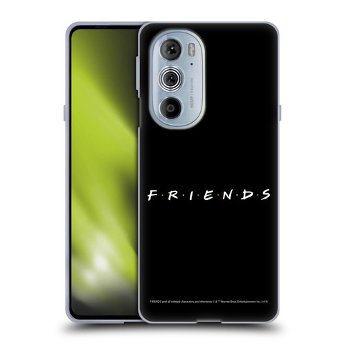 Friends TV Show Logos Black Soft Gel Case for Motorola Edge X30
