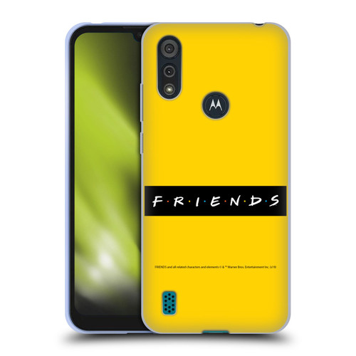 Friends TV Show Logos Pattern Soft Gel Case for Motorola Moto E6s (2020)