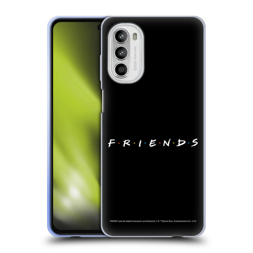 Friends TV Show Logos Black Soft Gel Case for Motorola Moto G52