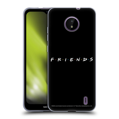 Friends TV Show Logos Black Soft Gel Case for Nokia C10 / C20