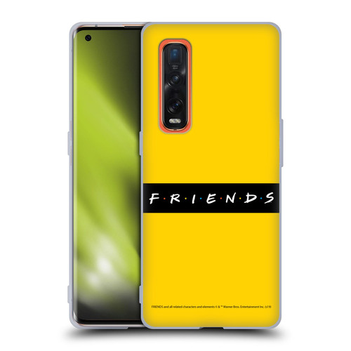 Friends TV Show Logos Pattern Soft Gel Case for OPPO Find X2 Pro 5G