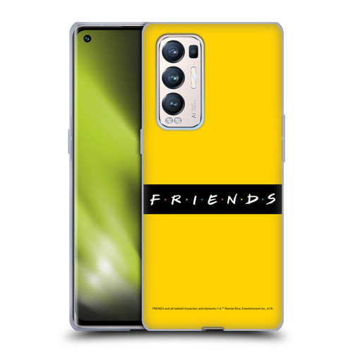 Friends TV Show Logos Pattern Soft Gel Case for OPPO Find X3 Neo / Reno5 Pro+ 5G