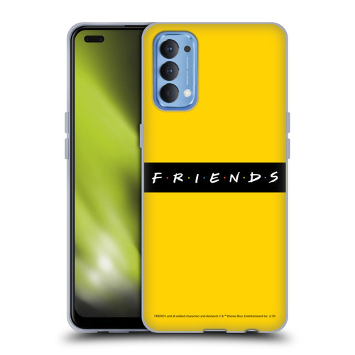 Friends TV Show Logos Pattern Soft Gel Case for OPPO Reno 4 5G