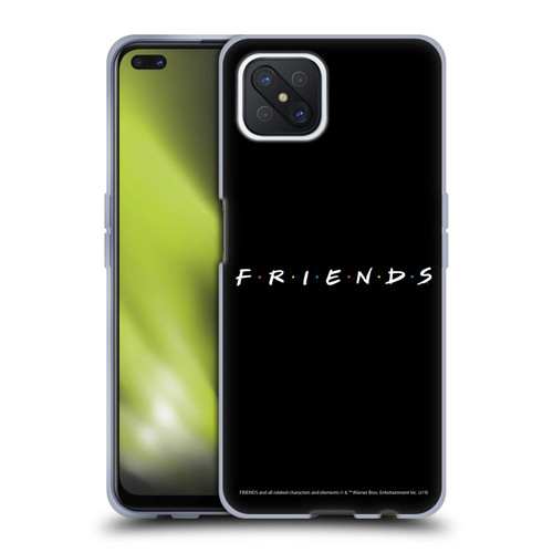 Friends TV Show Logos Black Soft Gel Case for OPPO Reno4 Z 5G