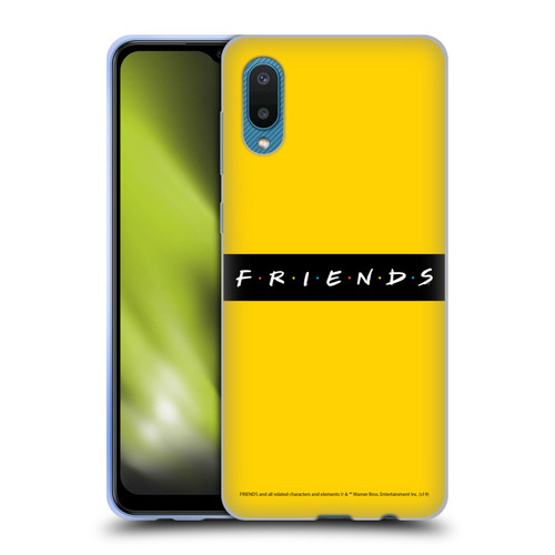 Friends TV Show Logos Pattern Soft Gel Case for Samsung Galaxy A02/M02 (2021)
