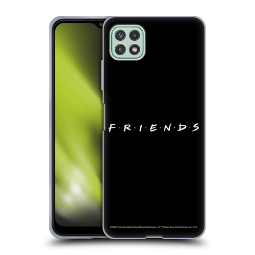 Friends TV Show Logos Black Soft Gel Case for Samsung Galaxy A22 5G / F42 5G (2021)