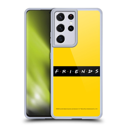 Friends TV Show Logos Pattern Soft Gel Case for Samsung Galaxy S21 Ultra 5G
