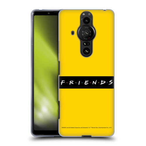 Friends TV Show Logos Pattern Soft Gel Case for Sony Xperia Pro-I