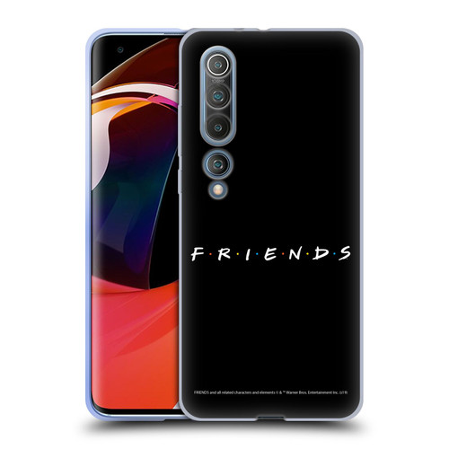 Friends TV Show Logos Black Soft Gel Case for Xiaomi Mi 10 5G / Mi 10 Pro 5G