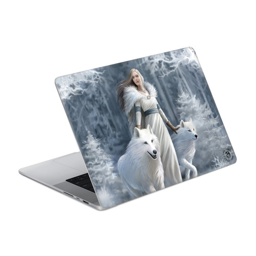 Anne Stokes Fantasy Artworks Winter Guardian Wolves Vinyl Sticker Skin Decal Cover for Apple MacBook Pro 16" A2485