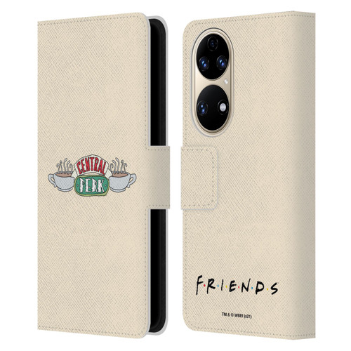 Friends TV Show Iconic Central Perk Leather Book Wallet Case Cover For Huawei P50