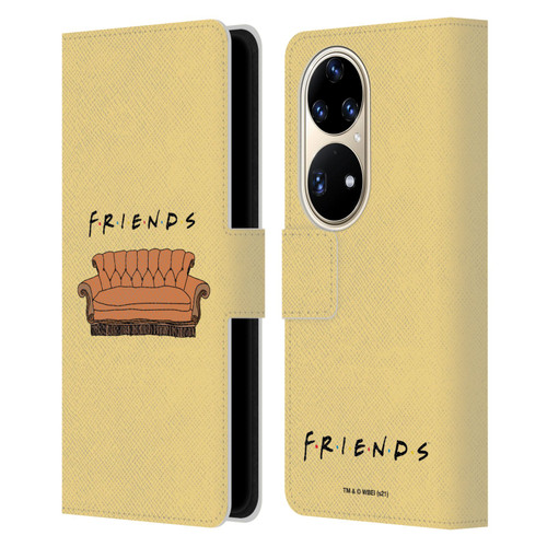 Friends TV Show Iconic Couch Leather Book Wallet Case Cover For Huawei P50 Pro