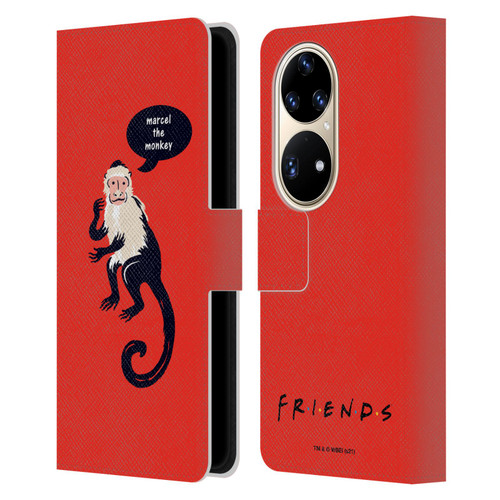 Friends TV Show Iconic Marcel The Monkey Leather Book Wallet Case Cover For Huawei P50 Pro