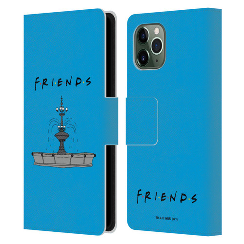 Friends TV Show Iconic Fountain Leather Book Wallet Case Cover For Apple iPhone 11 Pro