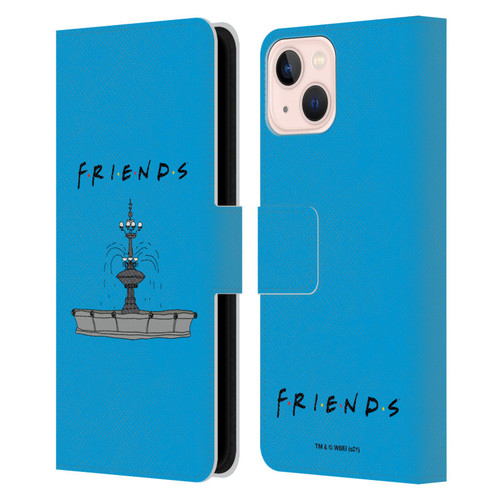 Friends TV Show Iconic Fountain Leather Book Wallet Case Cover For Apple iPhone 13