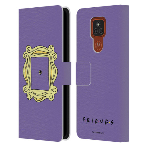 Friends TV Show Iconic Peephole Frame Leather Book Wallet Case Cover For Motorola Moto E7 Plus