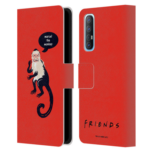 Friends TV Show Iconic Marcel The Monkey Leather Book Wallet Case Cover For OPPO Find X2 Neo 5G