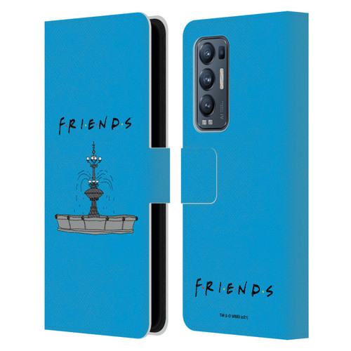 Friends TV Show Iconic Fountain Leather Book Wallet Case Cover For OPPO Find X3 Neo / Reno5 Pro+ 5G