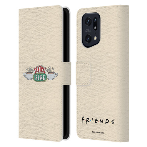 Friends TV Show Iconic Central Perk Leather Book Wallet Case Cover For OPPO Find X5 Pro