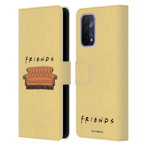 Friends TV Show Iconic Couch Leather Book Wallet Case Cover For OPPO A54 5G