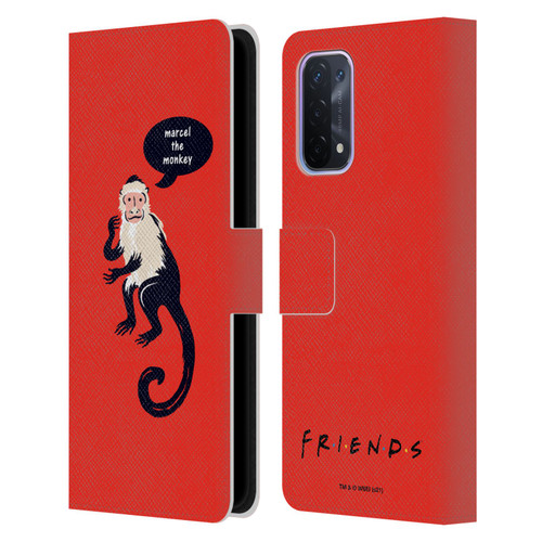 Friends TV Show Iconic Marcel The Monkey Leather Book Wallet Case Cover For OPPO A54 5G