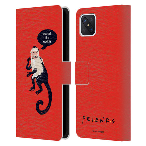 Friends TV Show Iconic Marcel The Monkey Leather Book Wallet Case Cover For OPPO Reno4 Z 5G