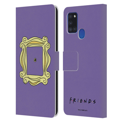 Friends TV Show Iconic Peephole Frame Leather Book Wallet Case Cover For Samsung Galaxy A21s (2020)