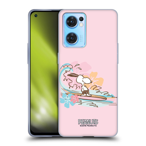 Peanuts Beach Snoopy Surf Soft Gel Case for OPPO Reno7 5G / Find X5 Lite