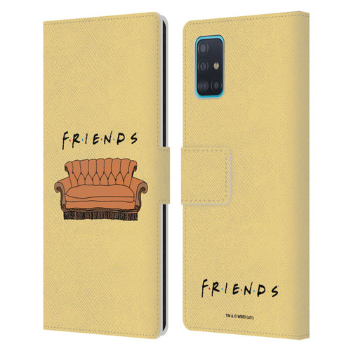 Friends TV Show Iconic Couch Leather Book Wallet Case Cover For Samsung Galaxy A51 (2019)