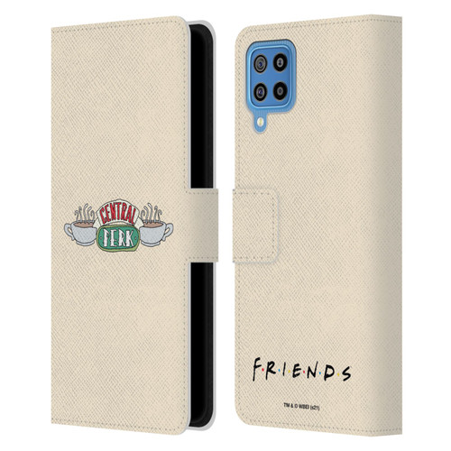 Friends TV Show Iconic Central Perk Leather Book Wallet Case Cover For Samsung Galaxy F22 (2021)