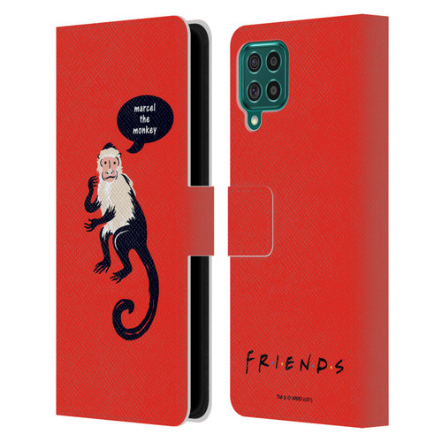 Friends TV Show Iconic Marcel The Monkey Leather Book Wallet Case Cover For Samsung Galaxy F62 (2021)