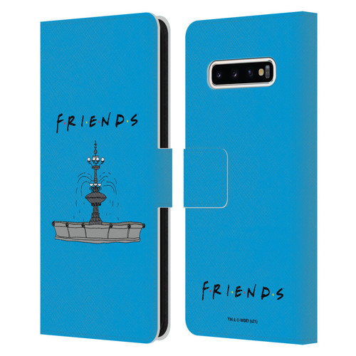 Friends TV Show Iconic Fountain Leather Book Wallet Case Cover For Samsung Galaxy S10+ / S10 Plus