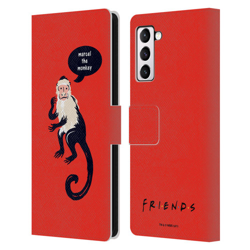 Friends TV Show Iconic Marcel The Monkey Leather Book Wallet Case Cover For Samsung Galaxy S21+ 5G