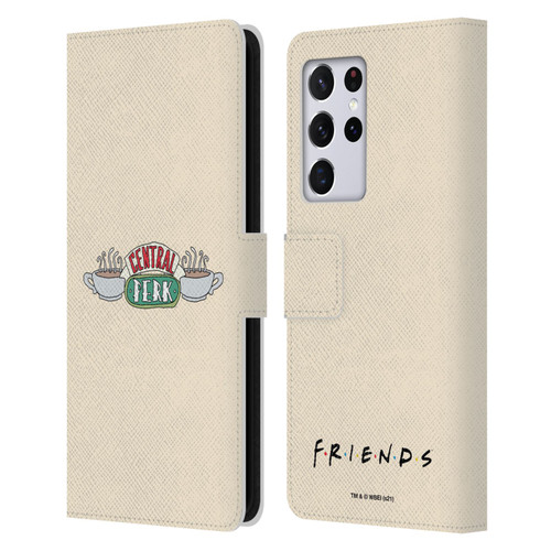 Friends TV Show Iconic Central Perk Leather Book Wallet Case Cover For Samsung Galaxy S21 Ultra 5G