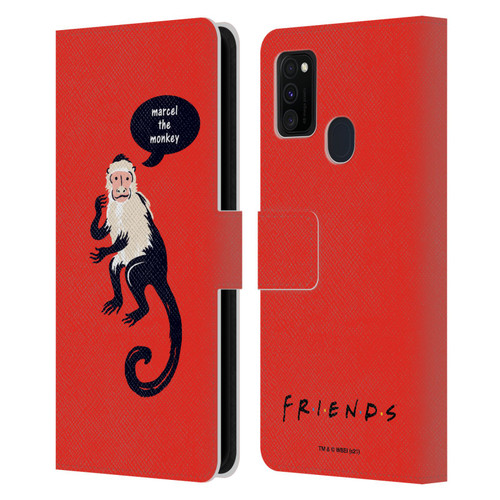 Friends TV Show Iconic Marcel The Monkey Leather Book Wallet Case Cover For Samsung Galaxy M30s (2019)/M21 (2020)