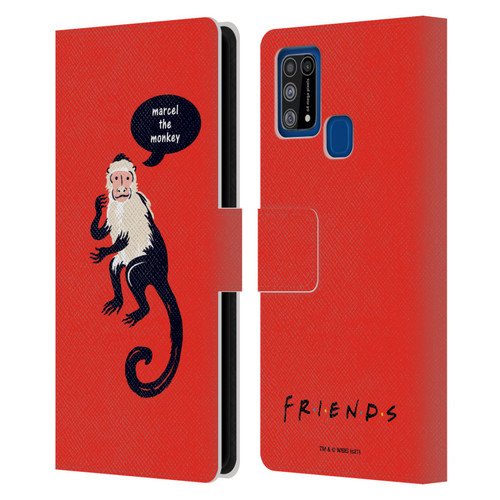 Friends TV Show Iconic Marcel The Monkey Leather Book Wallet Case Cover For Samsung Galaxy M31 (2020)