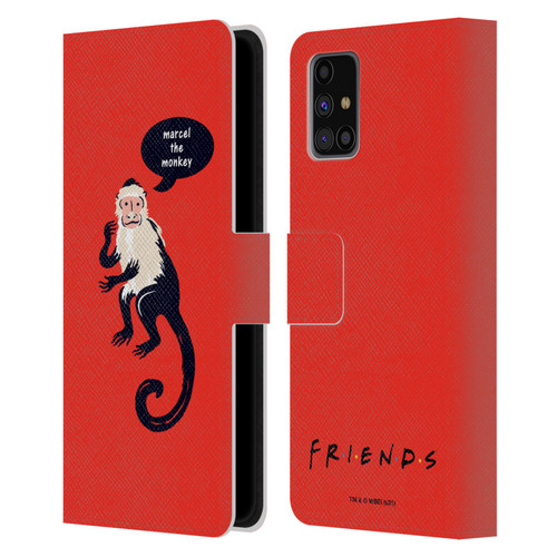 Friends TV Show Iconic Marcel The Monkey Leather Book Wallet Case Cover For Samsung Galaxy M31s (2020)