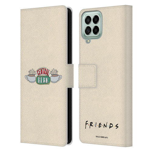 Friends TV Show Iconic Central Perk Leather Book Wallet Case Cover For Samsung Galaxy M33 (2022)