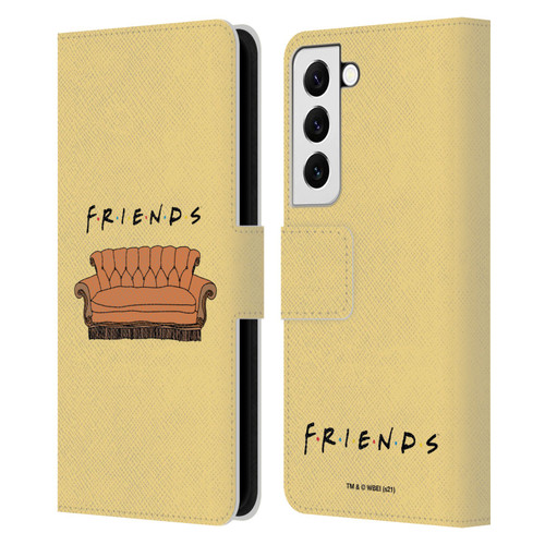 Friends TV Show Iconic Couch Leather Book Wallet Case Cover For Samsung Galaxy S22 5G